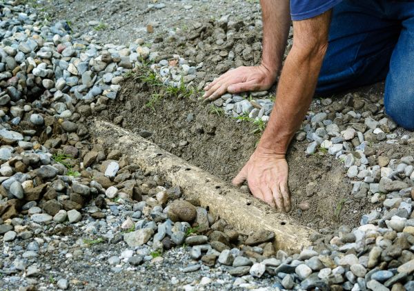 French Ditch Installation in West Lafayette